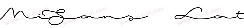 MiSans Latin Bold字体转换